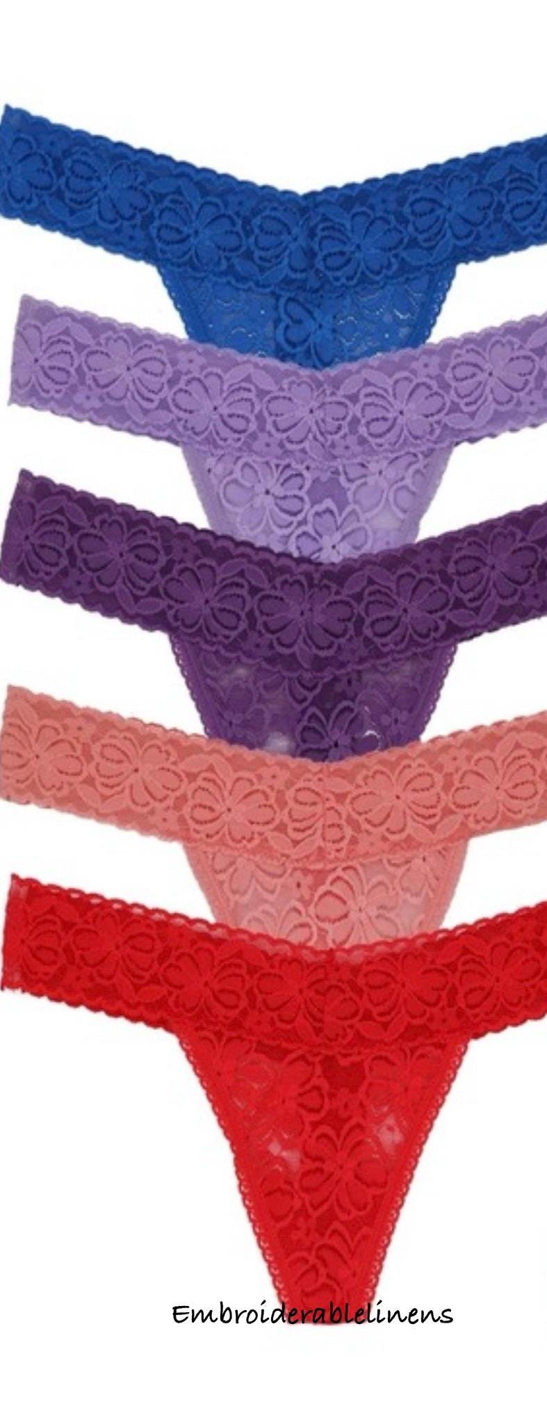Bride Thong- Bridal Lingerie- Bride Gift- Mrs Panty- Bachelorette Thong- Mrs Thong- Custom Panties- Embroidered Thong- Custom Name & Date.