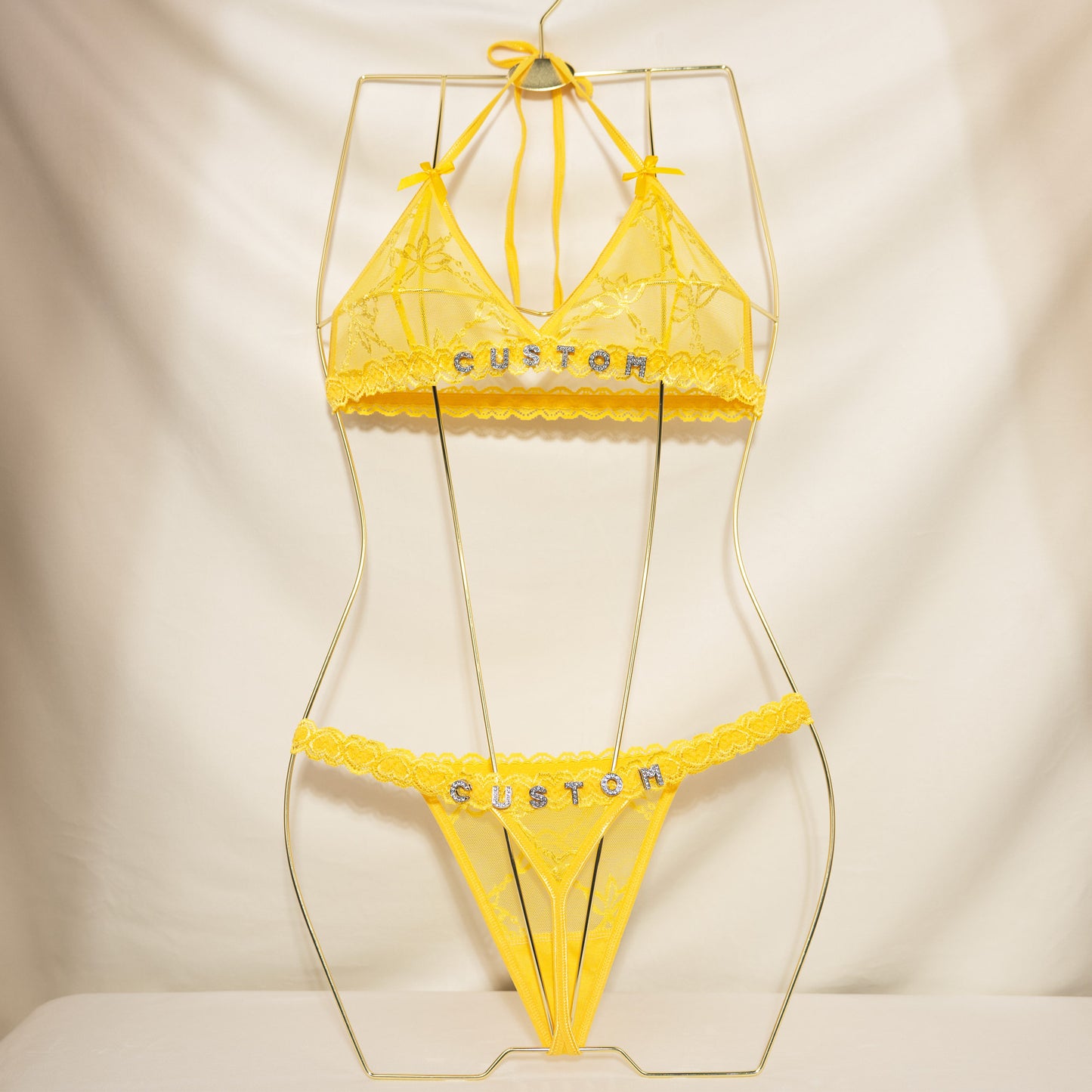 Custom Crystal Name Lingerie Sets, Name Bra, Name Thong, Personalized Name Lingerie Set, Custom Name Lace Thongs, Custom Name G-strings