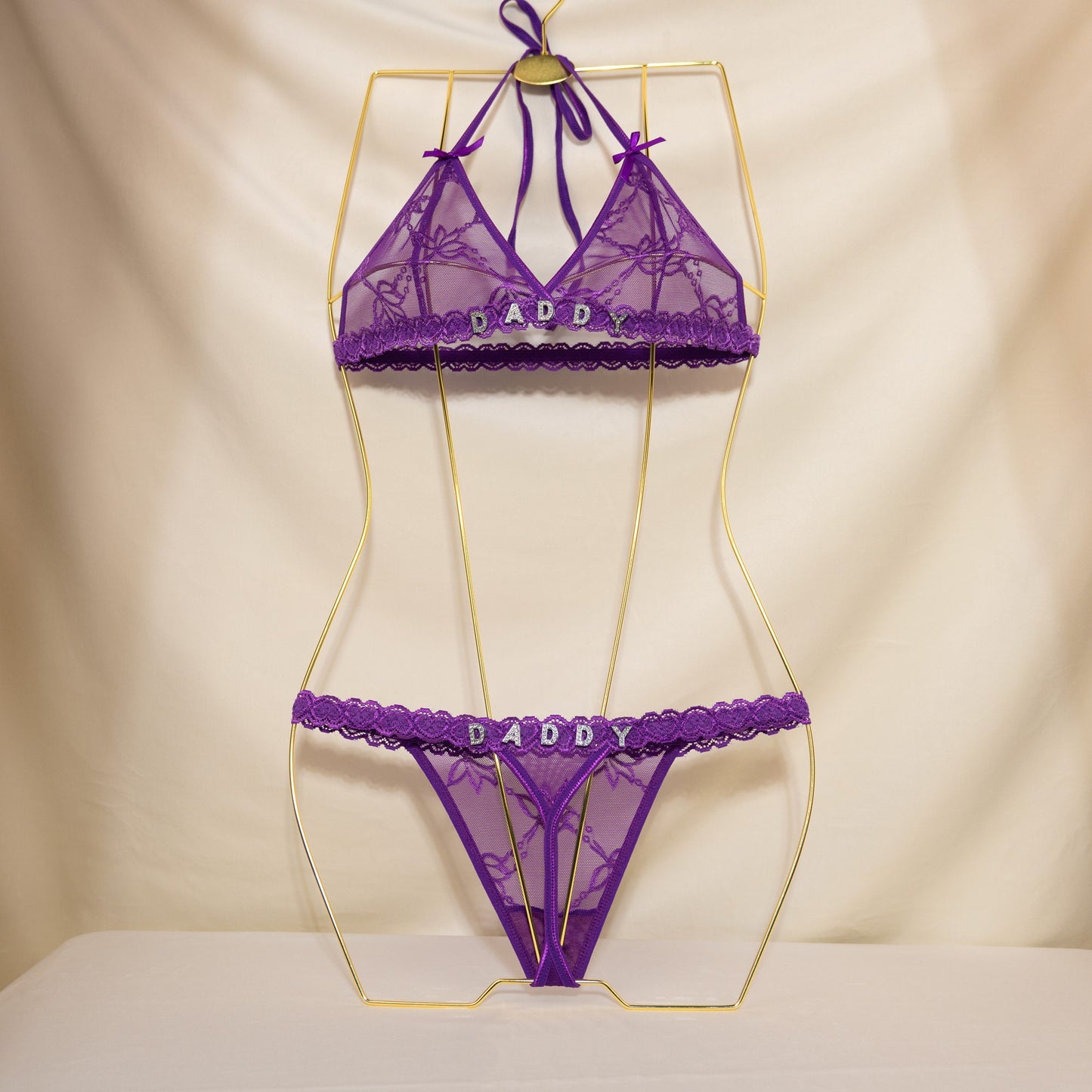 Custom Crystal Name Lingerie Sets, Name Bra, Name Thong, Personalized Name Lingerie Set, Custom Name Lace Thongs, Custom Name G-strings